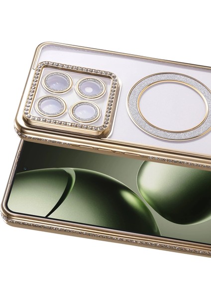 Xiaomi Mi 14T Pro Joke Simli Magneticsafe Kılıf - Gold fiyatları