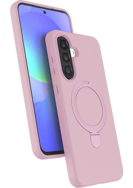 Samsung Galaxy A17 5g Regal Magsafe Standlı Kapak - Açık Pembe