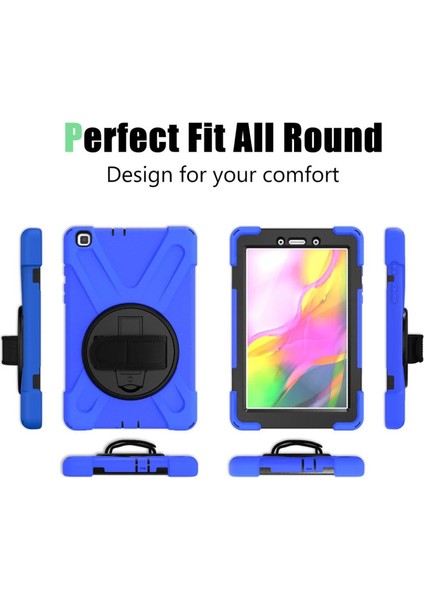 Samsung Galaxy T290 Tab A 8 Kılıf Amazing Tablet Kapak - Mavi modelleri
