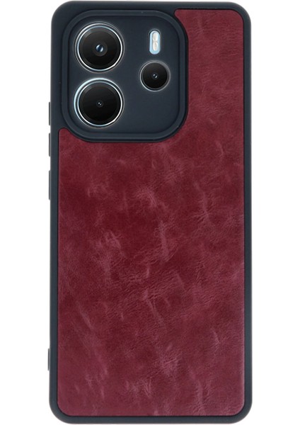 Xiaomi Redmi Note 14 4g Kılıf Aras Deri Kapak - Bordo fiyatları