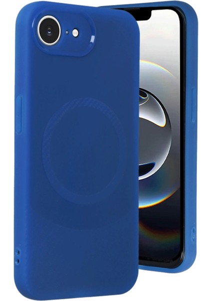 Iphone 16E Kılıf Maya Karbon Kapak - Lacivert