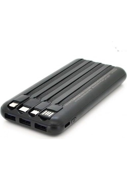 10000 Mah Dijital Göstergeli Powerbank 4 Girişli Type C Lightning Micro USB 1 To 7 Gerçek 10000 Taşınabilir Şarj fiyatları