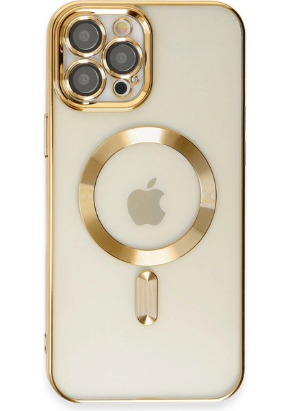 Iphone 12 Pro Max Kılıf Kross Magneticsafe Kapak - Gold