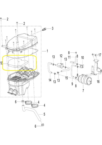 TRK502/TRK502X Hava Filtresi Içi Orjinal fiyatları