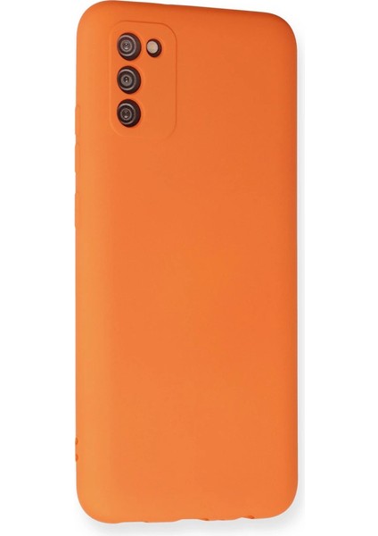 Samsung Galaxy A03S Kılıf Nano Içi Kadife Silikon - Turuncu fiyatları