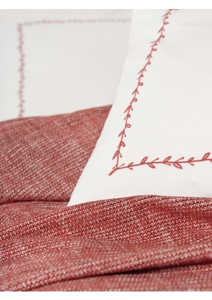 Embrova Şönil Çift Kişilik Yatak Örtüsü/pike Takımı Loom Bordo fiyatları