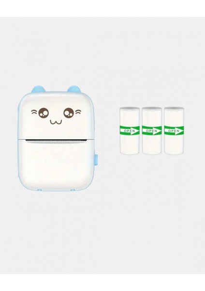 Kablosuz Mini Cep Yazıcısı Bluetooth Destekli 1200MAH Bataryalı fırsatları