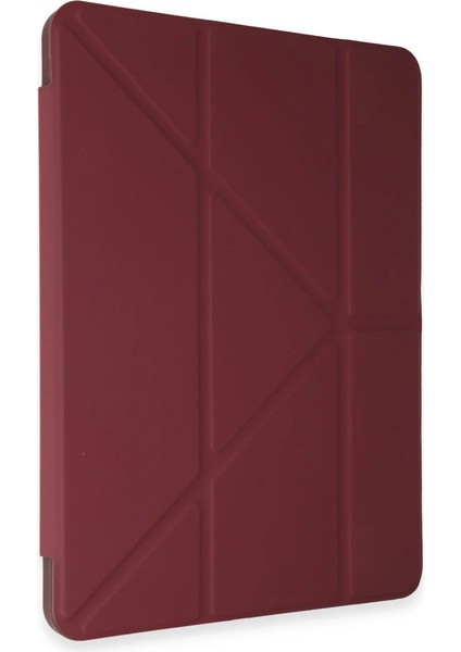 Huawei Honor Pad V9 Kılıf Kalemlikli Mars Tablet Kılıfı - Mürdüm