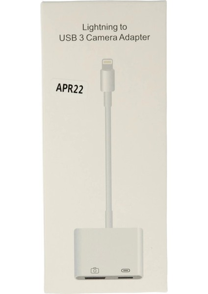 APR22 Iphone Otg 2in1 - Beyaz modelleri