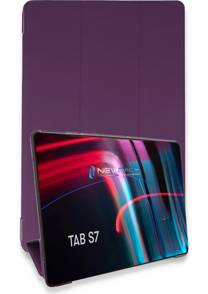 Samsung Galaxy T870 Tab S7 11 Kılıf Tablet Smart Kılıf - Mor