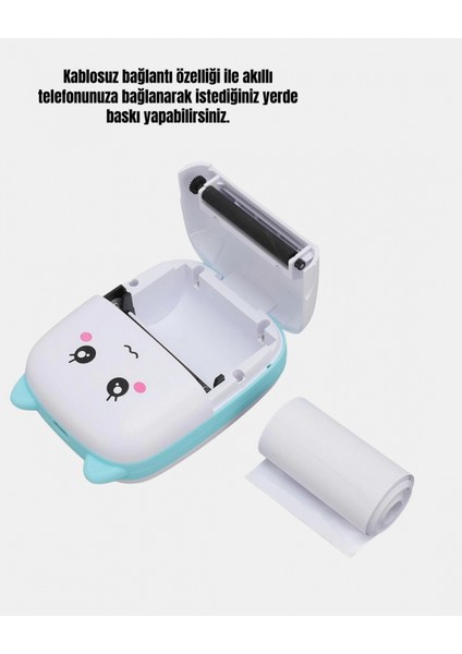 Mini Bluetooth Termal Yazıcı 1200MAH Şarjlı Taşınabilir fiyatları