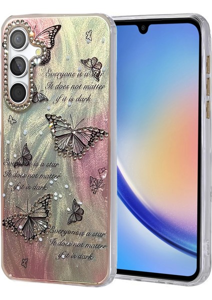 Samsung Galaxy A34 5g Kılıf Blade Aynalı Desenli Kapak - Desen 6