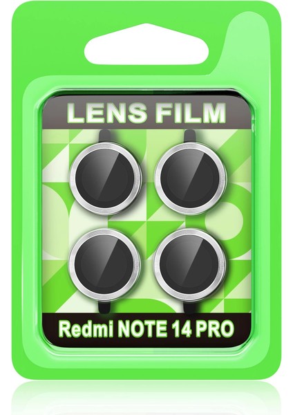 Xiaomi Redmi Note 14 Pro 5g Raze Metal Kamera Lens - Gümüş