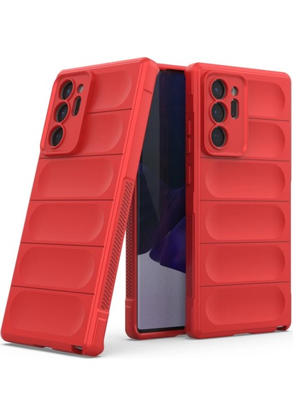 Samsung Galaxy Note 20 Ultra Kılıf Optimum Silikon - Kırmızı