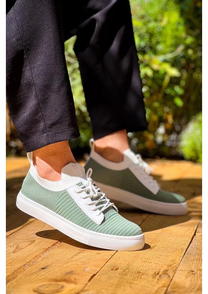 Yzlal KB-110 Kuback Yeşil Triko Yüksek Taban Bağcıklı Günlük Erkek Ayakkabı (Numara: 42) fiyatları