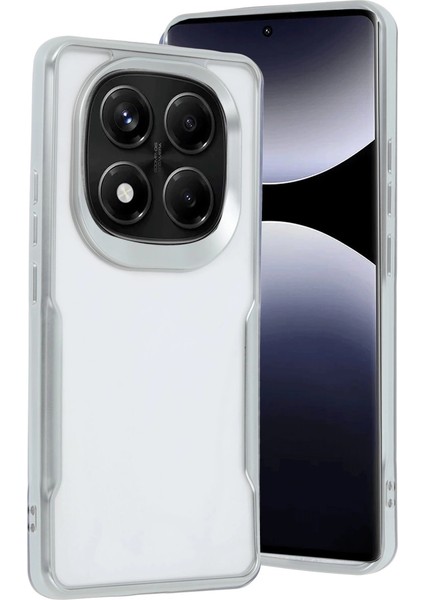 Xiaomi Redmi Note 14 Pro 5g Kılıf Boyi Silikon Kapak - Gümüş