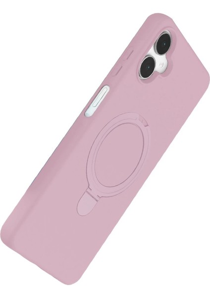 Samsung Galaxy A06 Regal Magsafe Standlı Kapak - Açık Pembe modelleri