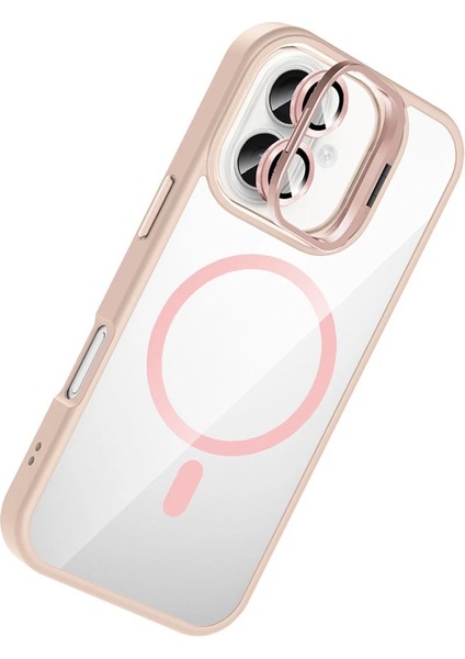 Joko Apple Iphone 16 Remim Lensli Magsafe Standlı Kapak - Pembe fiyatları