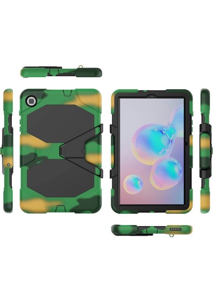 Samsung Galaxy P610 Tab S6 Lite 10.4 Kılıf Griffin Tablet Kapak - Kamuflaj