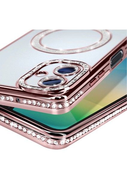 Samsung Galaxy A06 Joke Simli Magneticsafe Kılıf - Pembe fiyatları