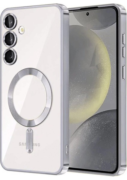 Samsung Galaxy S23 Plus Kılıf Kross Magneticsafe Kapak - Gümüş