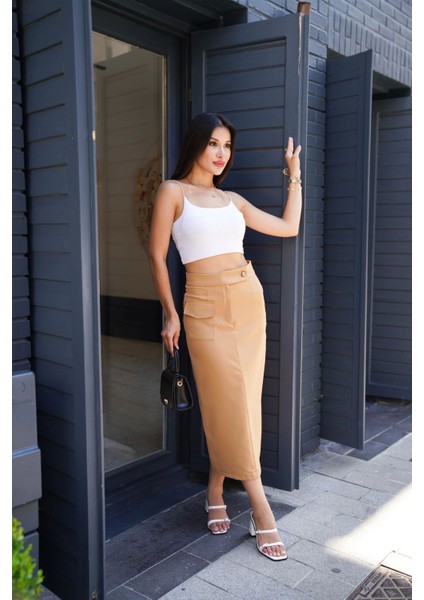 Uzun Düğmeli Etek indirimleri