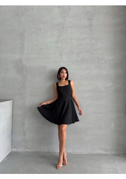 Kadın Kare Yaka Kısa Elbise modelleri