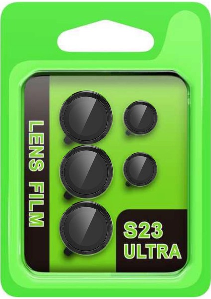 Samsung Galaxy S23 Ultra Raze Metal Kamera Lens - Siyah