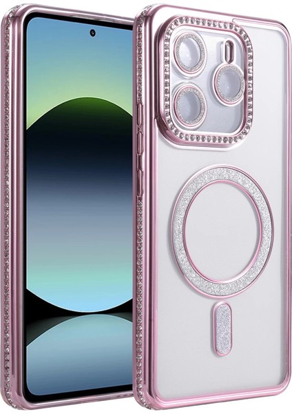 Xiaomi Redmi Note 14 4g Joke Simli Magneticsafe Kılıf - Pembe