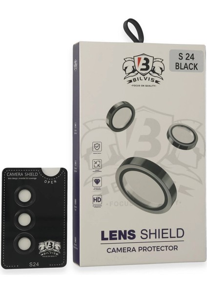 Samsung Galaxy S24 Bilvis Titan Kamera Lens - Siyah
