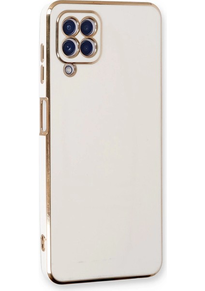 Samsung Galaxy A22 Kılıf Volet Silikon - Beyaz