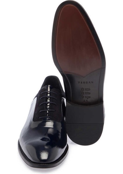 Lacivert Hakiki Rugan Deri Erkek Klasik Ayakkabı - E24I1AY56920-C16