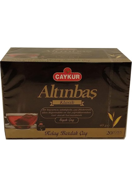 Çaykur Altınbaş Çayı Süzen Poşet Çay Sade 40 gr