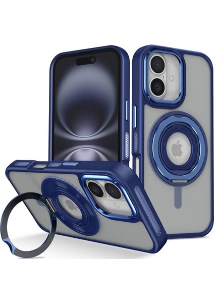 Joko Iphone 16 Banza Magsafe Standlı Kapak - Lacivert