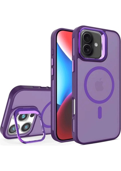 Joko Iphone 16 Plus Flet Lens Magsafe Kapak - Derin Mor