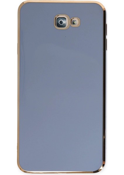 Samsung Galaxy J7 Prime Kılıf Volet Silikon - Mavi
