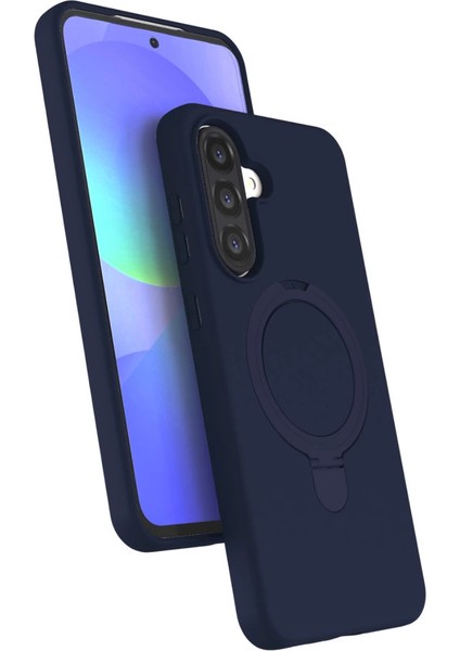 Samsung Galaxy A26 Regal Magsafe Standlı Kapak - Lacivert