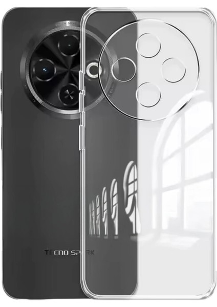 Tecno Spark 30C Kılıf Lüx Şeffaf Silikon