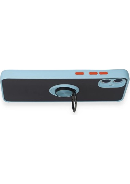 Samsung Galaxy A05 Kılıf Montreal Yüzüklü Silikon Kapak - Buz Mavi indirimleri