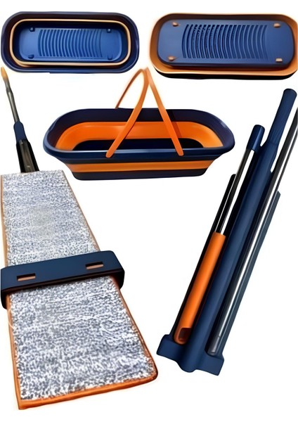Katlanabilir Temizlik Mopu ve Tekerlekli Kova Seti fiyatları