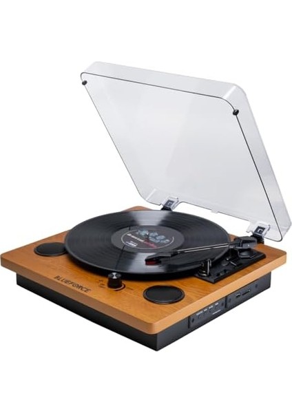 Soprano Ahşap Pikap Plak Çalar Retro Bluetooth USB Sd Kart Aux Dahili Hoparlör fiyatları