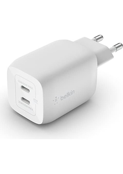 65W Dual USB Type C Duvar Şarj Cihazı, USB C-C Ara Kablosu Dahil, Gan Teknolojisi ile Hızlı Şarj Güç Dağıtımı 3.0, USB C Fişi ve 16, Ipad, Macbook, Galaxy, Vb. Için USB Şarj Cihazı modelleri