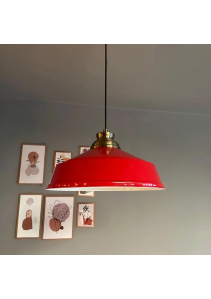 Asaletli Kırmızı Tekli Avize Eskitme Kum Saati Başlık Retro Sarkıt Lamba Restoran Salon Aydınlatma fiyatları