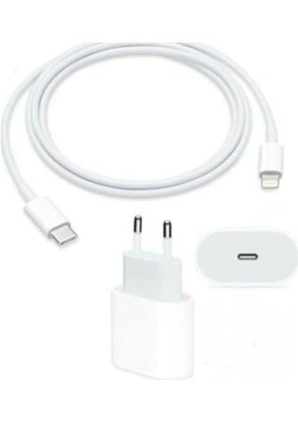 8-11-12-12-14 Pro Max Uyumlu 25W Type-C Şarj Başlığı + Usb-C To Lightning Kablosu fiyatları
