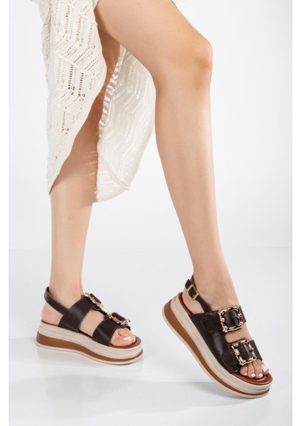 Günlük Kadın Sandalet Çift Tokalı Yumuşak Rahat Ortopedik fiyatları