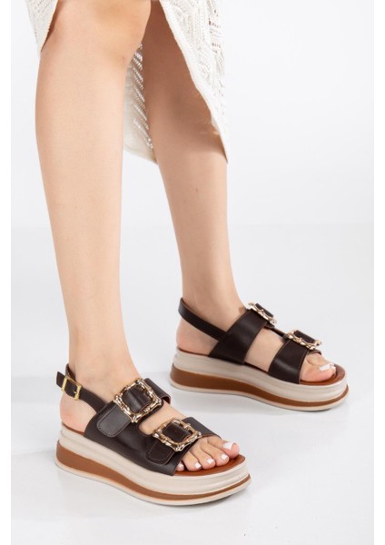 Günlük Kadın Sandalet Çift Tokalı Yumuşak Rahat Ortopedik fırsatları