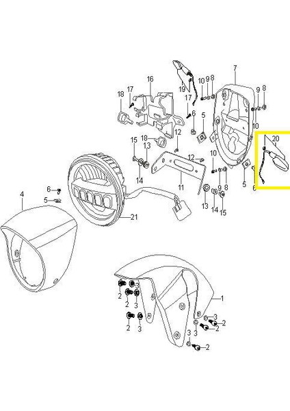 GV650 Ön Sinyal Sol fiyatları