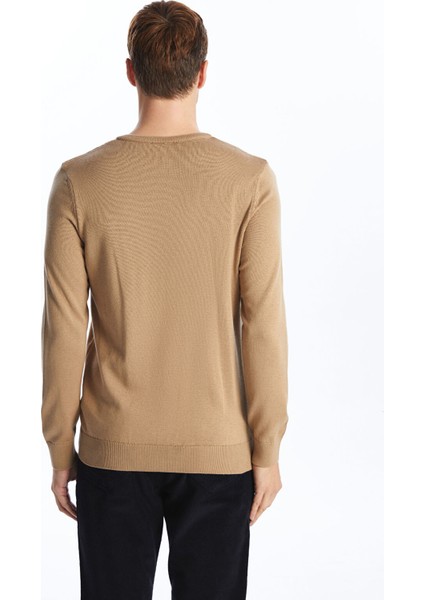 Yeni Sezon V Yaka Uzun Kollu Erkek Triko Kazak fırsatları