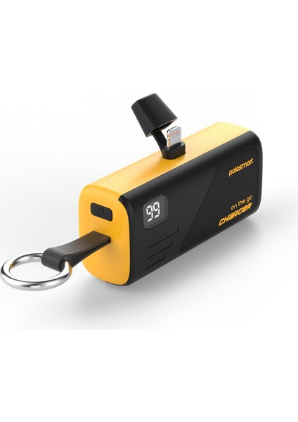 PSM131 5000 Mah Powerbank 20W Pd Hızlı Şarj Lightning Soketli Göstergeli Sarı