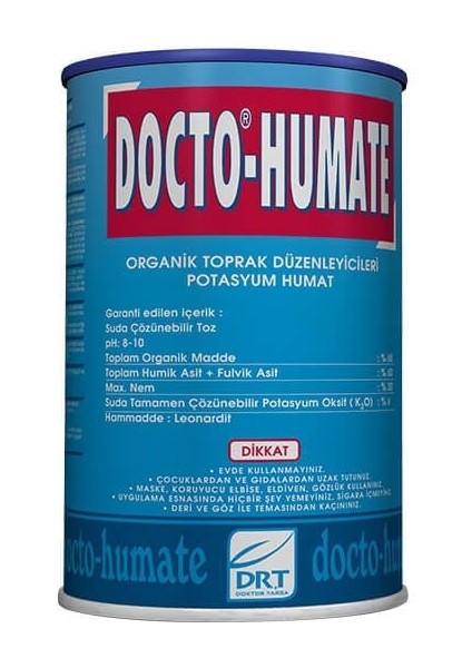 Docto Humate Toprak Düzenleyici Leonardit Kökenli Hümik ve Fulvik Asitli Gübre – 25 kg